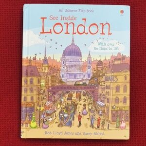 Usborne Books, See Inside London Hardcover Lift the Flap, Used Good